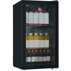 Hoover Single Door Beverage Cooler, 117 L, Black, HBC-K117B