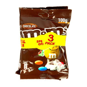 Buy M&Ms Chocolate Assorted Value Pack 3 x 100 g Online at Best Price | Kids Chocolate | Lulu UAE in UAE