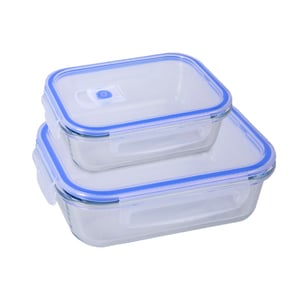 Homepro Glass Food Containers Set 2Pcs 5613