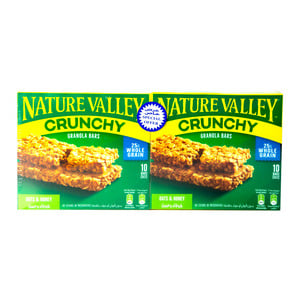 Buy Natural Valley Crunchy Oats & Honey Granola Bars Value Pack 5 x 42 g 2 pkt Online at Best Price | Cereal Bars | Lulu Kuwait in UAE