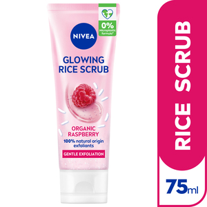Nivea  Glowing Face Rice Scrub Organic Raspberry  75 ml