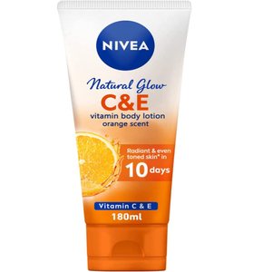 Nivea Natural Glow Vitamin C & A Body Lotion Orange Scent 180 ml