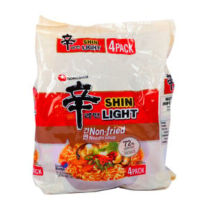 Nongshim Shin Light Non-Fried Noodle Soup 4 x 97 g