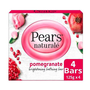 Pears Pomegranate Natural Soap 4 x 125 g