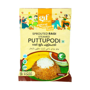 Great Indian Food Sprouted Ragi Steamed Puttu Podi 500 g