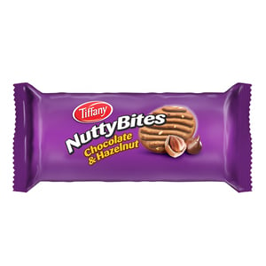 Buy Tiffany Nutty Bites Chocolate & Hazelnut 72 g Online at Best Price | Plain Biscuits | Lulu Egypt in Kuwait