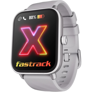 Fastrack Revoltt X,1.83'' HD Display,SingleSync BT Calling,Advanced Chipset,Calculator Smartwatch,Grey Strap