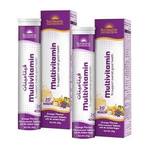 Sunshine Nutrition Orange Flavour Multivitamin 2 x 20 pcs