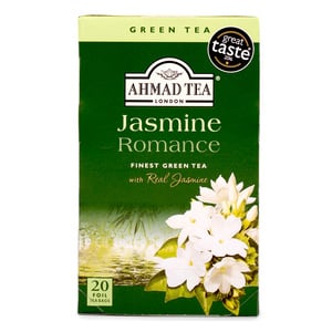 Buy Ahmad Tea Jasmine Romance Green Tea 20 Teabags 40 g Online at Best Price | Speciality Tea | Lulu Egypt in Kuwait