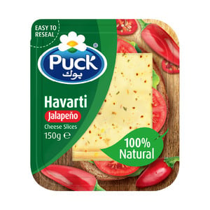 Puck Havarti Jalapeno Natural Cheese Slices 150 g