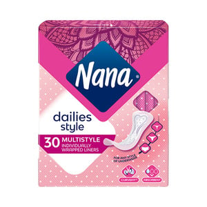 Nana Dailies Style Panty Liners, 30 pcs