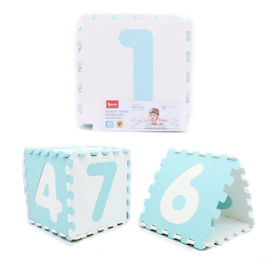Sunta Puzzle Mat, Pack of 9, White/Blue, 1001/9B3(AB)WH/BE