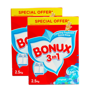 Bonux 3in1 Washing Powder Blue Top Load 2 x 2.5 kg