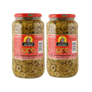 Figaro Sliced Green Olives Value Pack 2 x 480 g
