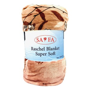 Safa Raschel Blanket 220 x 230 cm Assorted