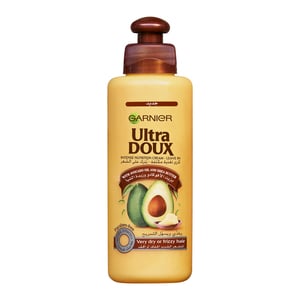 Buy Garnier Ultra Doux Avocado Oil & Shea Butter Leave In Cream 200 ml Online at Best Price | Hair Creams | Lulu Kuwait in Kuwait