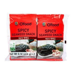 O'Food Spicy Seaweed Snack 2 x 4 g