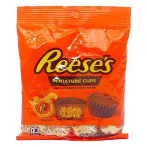 Reese's Miniature Cups Milk Chocolate & Peanut Butter Value Pack 131 g