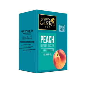 Apurva Garden Peach Flavoured Black Tea Bags 42g