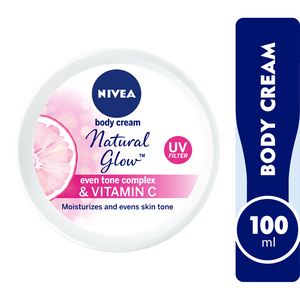 Nivea Body Cream Natural Glow All Skin Types Jar 100 ml