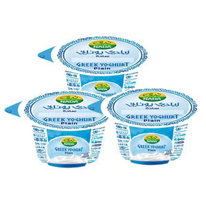 Nada Plain Greek Yoghurt 3 x 160 g