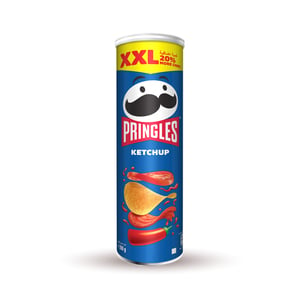 Buy Pringles XXL Ketchup Flavoured Chips 200 g Online at Best Price | Potato Canister | Lulu Kuwait in Kuwait