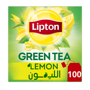 ليبتون شاي أخضر بالليمون 100 كيس شاي