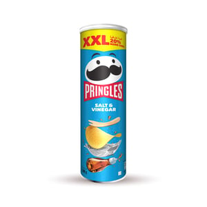 Buy Pringles XXL Salt & Vinegar Flavoured Chips 200 g Online at Best Price | Potato Canister | Lulu KSA in Kuwait