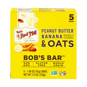 Buy Bobs Red Mill Peanut Butter Banana & Oats Bar 5 pcs 210 g Online at Best Price | Cereal Bars | Lulu UAE in UAE