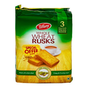 Tiffany Whole Wheat Rusk with Added Cardamom Value Pack 2 x 280 g