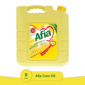 Buy Afia Pure Corn Oil, Enriched with Vitamins A, D & E, Value Pack 9 Litres Online at Best Price | Corn Oil | Lulu UAE in UAE