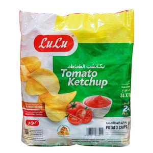 LuLu Potato Chips Tomato Ketchup 24 x 13 g