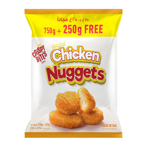 اشتري قم بشراء LuLu Breaded Chicken Nuggets 750 g + 250 g Online at Best Price من الموقع - من لولو هايبر ماركت Nuggets في الامارات
