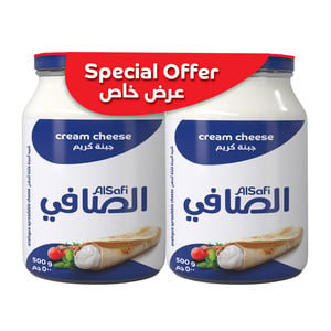 Buy Al Safi Full Fat Cream Cheese Value Pack 2 x 500 g Online at Best Price | Jar Cheese | Lulu UAE in UAE