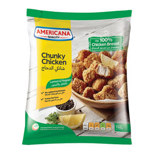 Americana Lemon and Pepper Flavoured Chunky Chicken 750 g