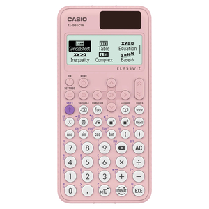 كاسيو آلة حاسبة علمية قياسية 10 + 2 رقمًا ، وردي ، fx-991CW-PK