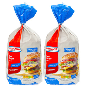 Americana Beef Burger Classic Value Pack 2 x 1 kg