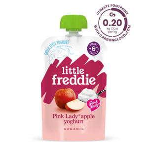 Little Freddie Organic Pink Lady Apple Yoghurt Stage 1 From 6 Months 100 g