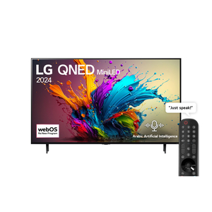 LG 65 Inch QNED MiniLED 65QNED90T6A 4K Smart TV AI Magic remote HDR10 webOS24, 2024