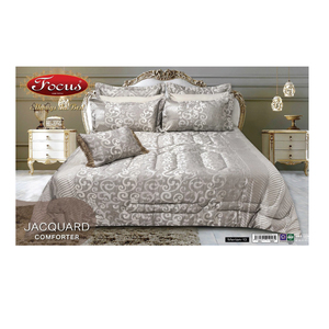 Focus Jacquard Comforter King 9pcs Set Assorted