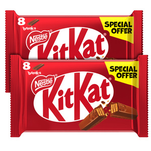 Nestle KitKat 2 Fingers Chocolate Value Pack 8 x 17.7 g 2 pkt