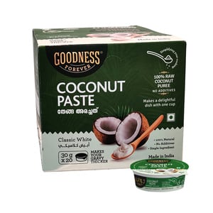 Goodness Forever Classic White Coconut Paste 20 x 30 g