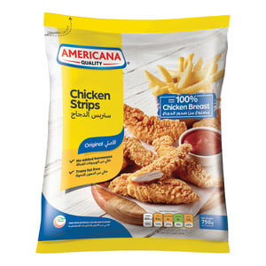 Americana Plain Chicken Strips 750 g
