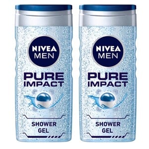 اشتري قم بشراء نيفيا جل الاستحمام بيور إمباكت للرجال 2 × 250 مل Online at Best Price من الموقع - من لولو هايبر ماركت Shower Gel&Body Wash في الامارات