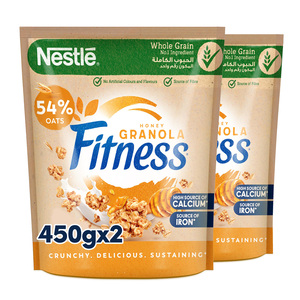 Buy Nestle Fitness Granola Honey Cereal Bag 2 x 450 g Online at Best Price | Muesli | Lulu UAE in UAE