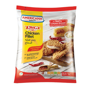 Americana Zingz Hot & Crunchy Chicken Fillet 10-12 pcs 1 kg