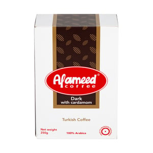 Al Ameed Turkish Coffee Dark with Cardamom 250 g
