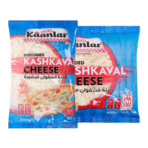 Kaanlar Shredded Kashkaval Cheese Offer Pack 400 g + 200 g