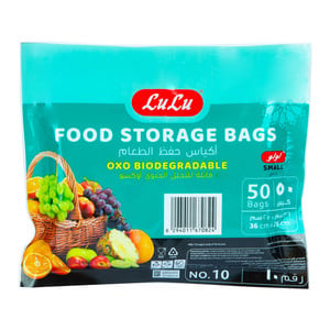 LuLu Food Storage Bags Small Size 36cm x 25cm No.10 50 pcs