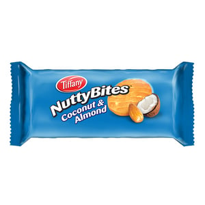 Buy Tiffany Nutty Bites Coconut & Almond 72 g Online at Best Price | Plain Biscuits | Lulu UAE in Kuwait